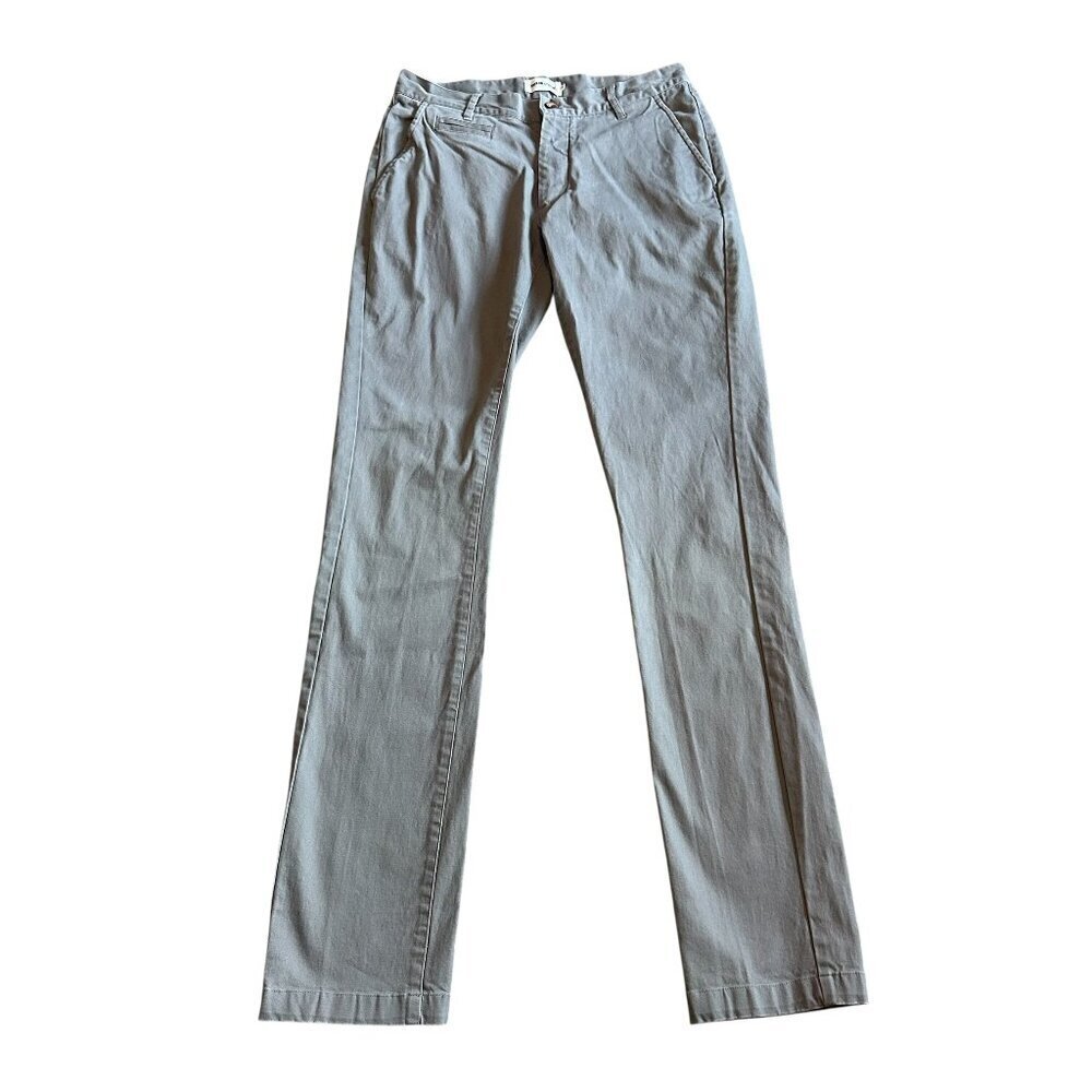 Taylor Stitch The Slim Chino Pants Grey Trousers Causal Office Size 30 Men's